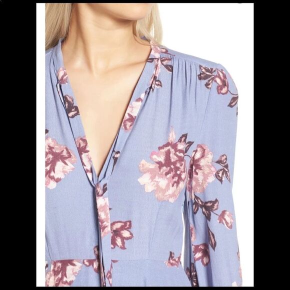 Astr The Label Periwinkle/Pink Floral Kate Dress - Picture 6 of 15